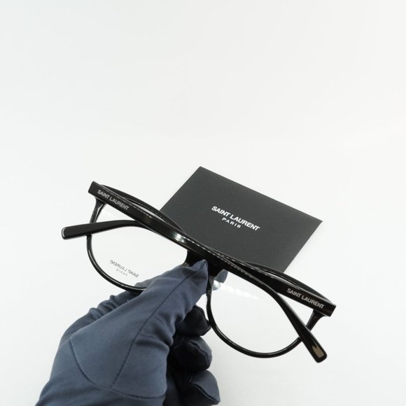 💯 NEW SAINT LAURENT SL504 001 WOMENS BLACK EYEGLASSES - Picture 4 of 11